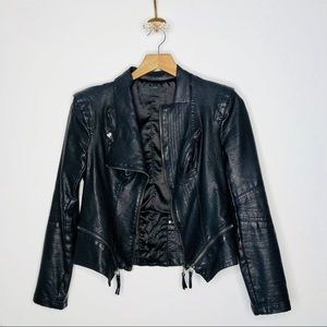 BLANKNYC Faux Leather Moto Jacket